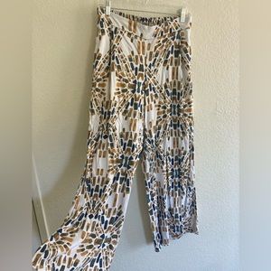 Free People wide leg printed pants